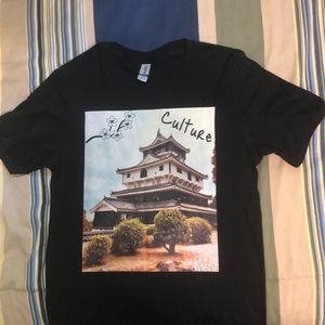 Men’s black small t-shirt culture aesthetics